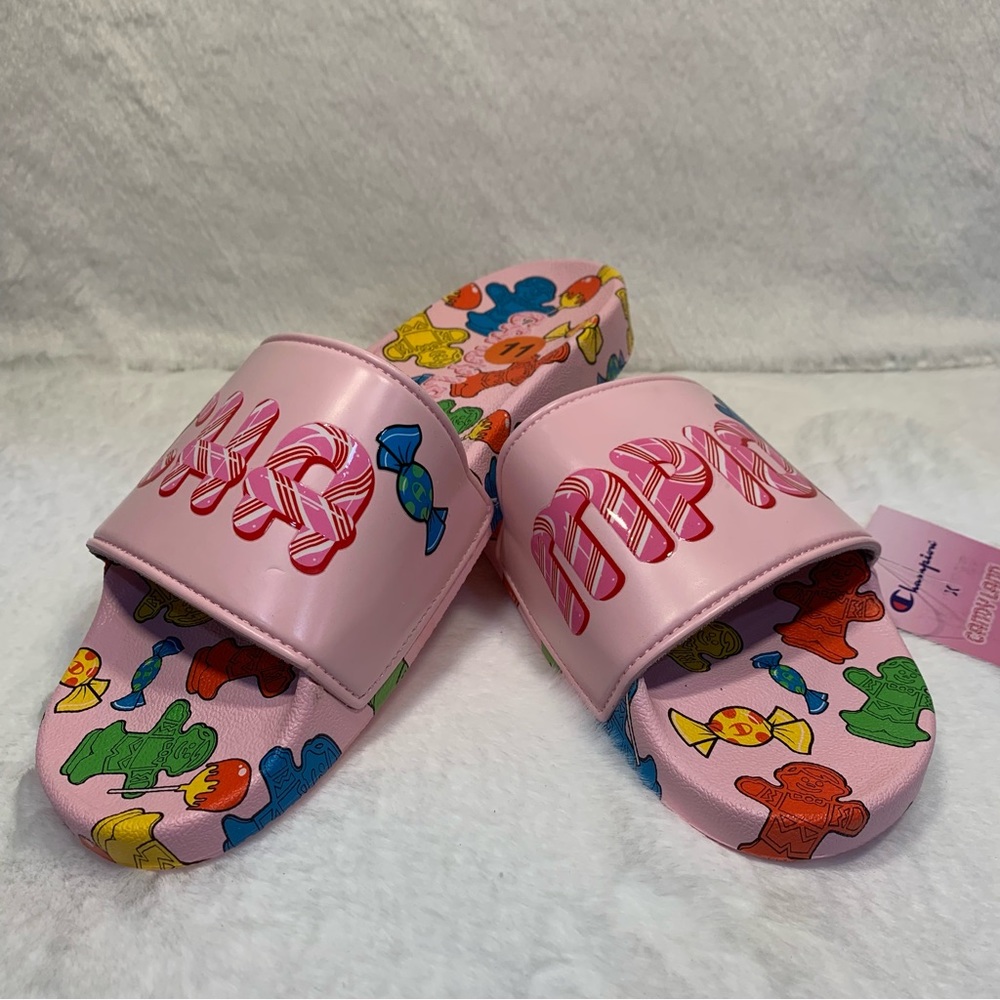 Champion IPO Jelly Candyland Pink Slide sandals Men’s size 11 NWT - Picture 2 of 12